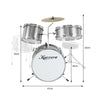 Karrera Childrens 4pc Drum Kit - Silver