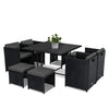 Horrocks 8 Seater Outdoor Dining Set &#8211; Black