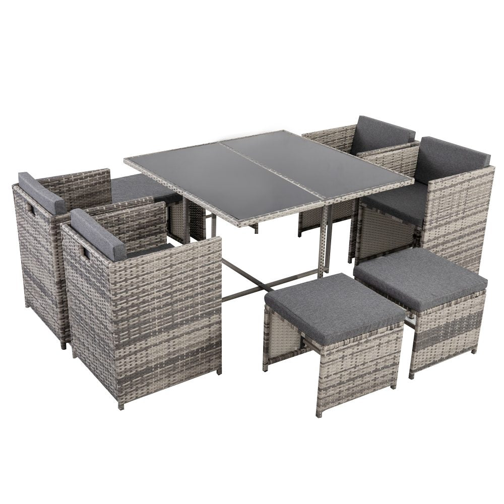 Horrocks 8 Seater Outdoor Dining Set – Grey