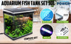 Dynamic Power Aquarium Fish Tank 30L Curved Glass RGB LED