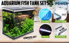 Dynamic Power Aquarium Fish Tank 52L Curved Glass RGB LED