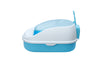 YES4PETS Medium Portable Cat Toilet Litter Box Tray with Scoop Blue