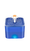 YES4PETS Automatic Electric Pet Water Fountain Dog Cat Water Feeder Bowl Dispenser W LED Blue