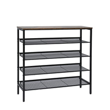 5-Tier Medium Shoe Rack Shelf Stand Flat & Slant Adjustable Storage Organizer