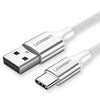 UGREEN 60409 USB-A to USB-C Charging Cable 3M (Silver White)