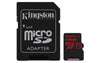 KINGSTON  Canvas React: MicroSD 128GB , 100MB/s read and 70MB/s write with SD adapter  SDCR/128GB