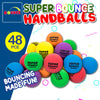 48PCE Super Bounce Hand Balls 6cm Diameter Playtime Endless Fun Indoor/Outdoor