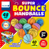 Party Central 48PCE Super Bounce Hand Balls High Quality Rubber 6cm