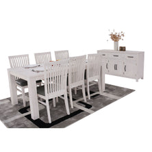 Foxglove Dining Table 190cm Solid Mt Ash Wood Home Dinner Furniture - White