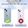 For iPhone 14 Plus Case iCoverLover Shockproof Cover Clear