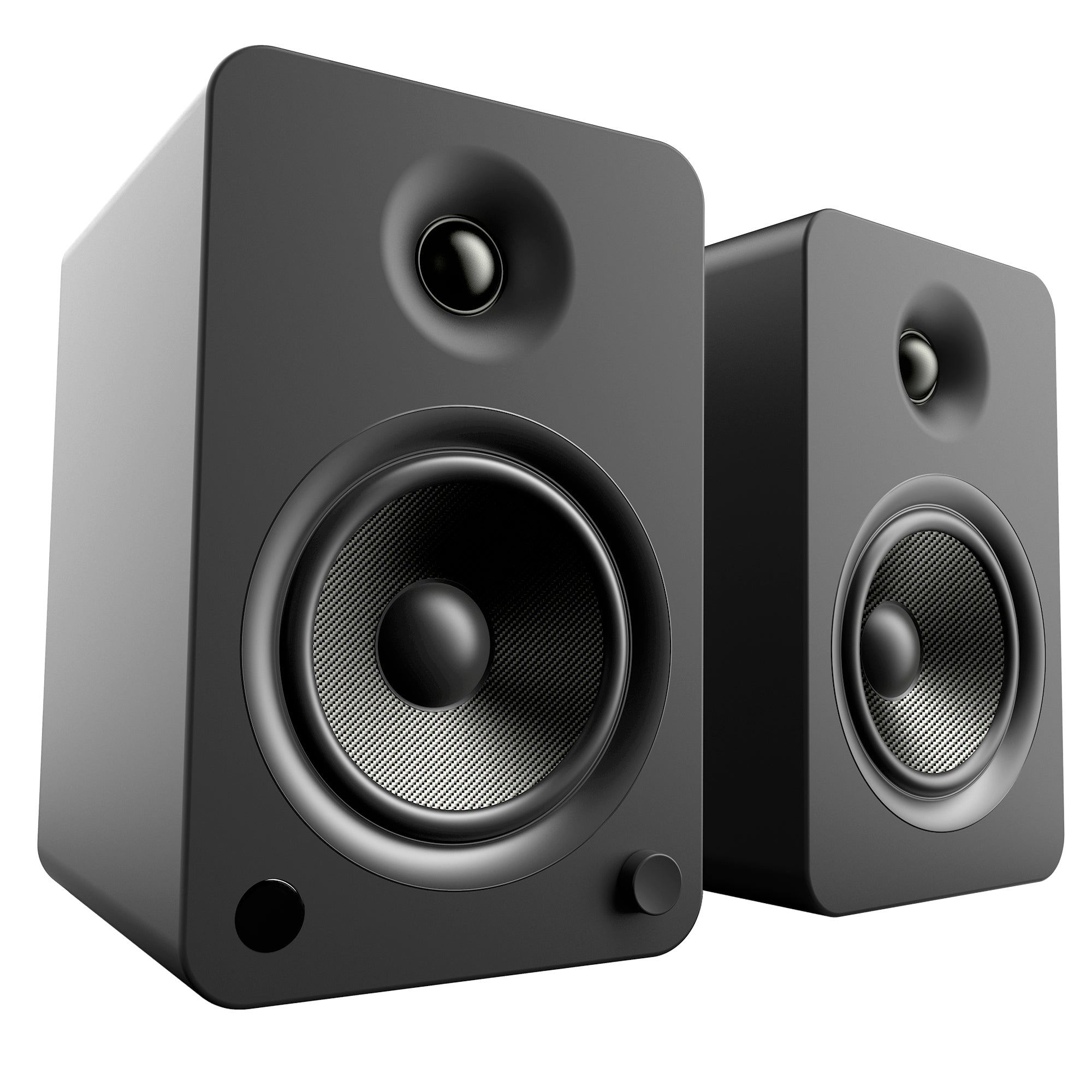 Kanto YU6 200W Powered Bookshelf Speakers with Bluetooth® and Phono Preamp - Pair, Matte Black