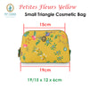 PIP Studio Petites Fleurs Yellow Small Triangle Cosmetic Bag