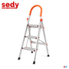 3 Step Ladder Multi Purpose Household Office Foldable Non Slip Aluminium[