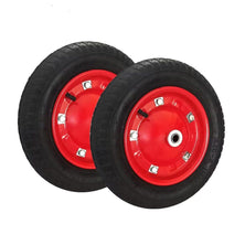 2-Piece 13inch 3.00-8 Wheelbarrow Trolley Wheel 16mm Bore Tyre Wheels Pneumatic