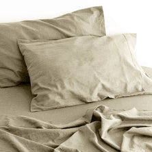 luxurious linen cotton sheet set 1 king natural