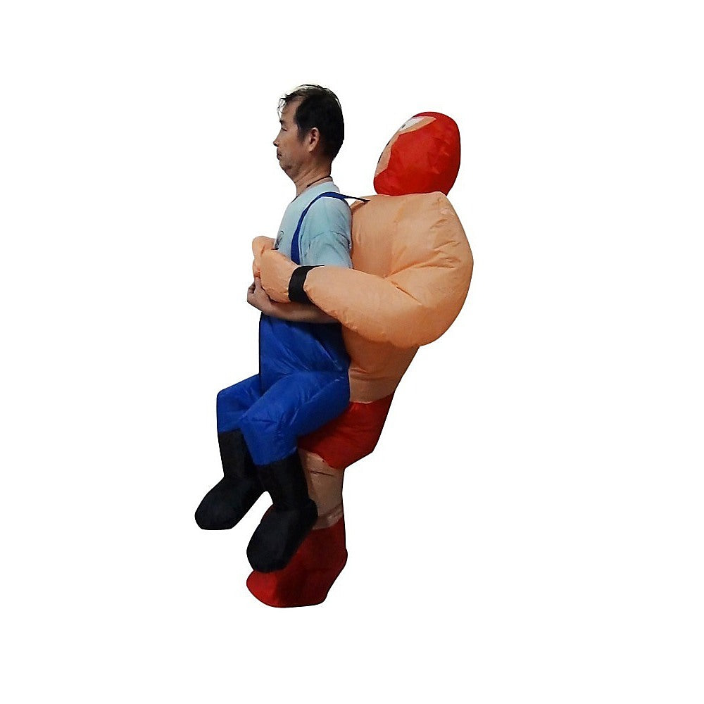 WRESTLER Fancy Dress Inflatable Suit -Fan Operated Costume