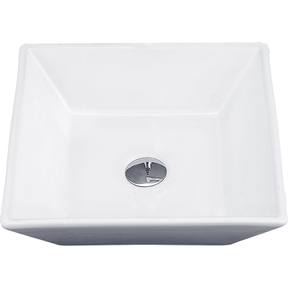 Bathroom Ceramic Rectangular Above Countertop Basin for Vanity