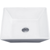 Bathroom Ceramic Rectangular Above Countertop Basin for Vanity