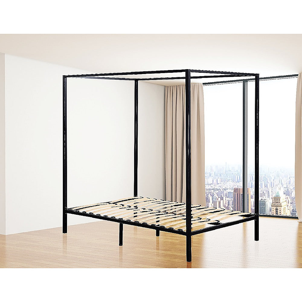 4 Four Poster Queen Bed Frame