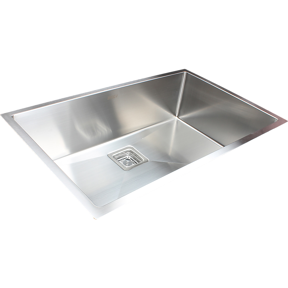 810x505mm Handmade 1.5mm Stainless Steel Undermount / Topmount Kitchen Sink with Square Waste