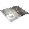 550x455mm Handmade 1.5mm Stainless Steel Undermount / Topmount Kitchen Sink with Square Waste