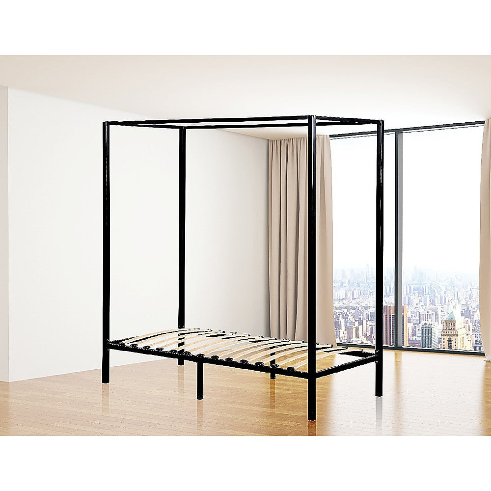 4 Four Poster Single Bed Frame