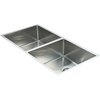 865x440mm Handmade Stainless Steel Undermount / Topmount Kitchen Sink with Waste