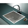 510x450mm Handmade Stainless Steel Undermount / Topmount Kitchen Laundry Sink with Waste