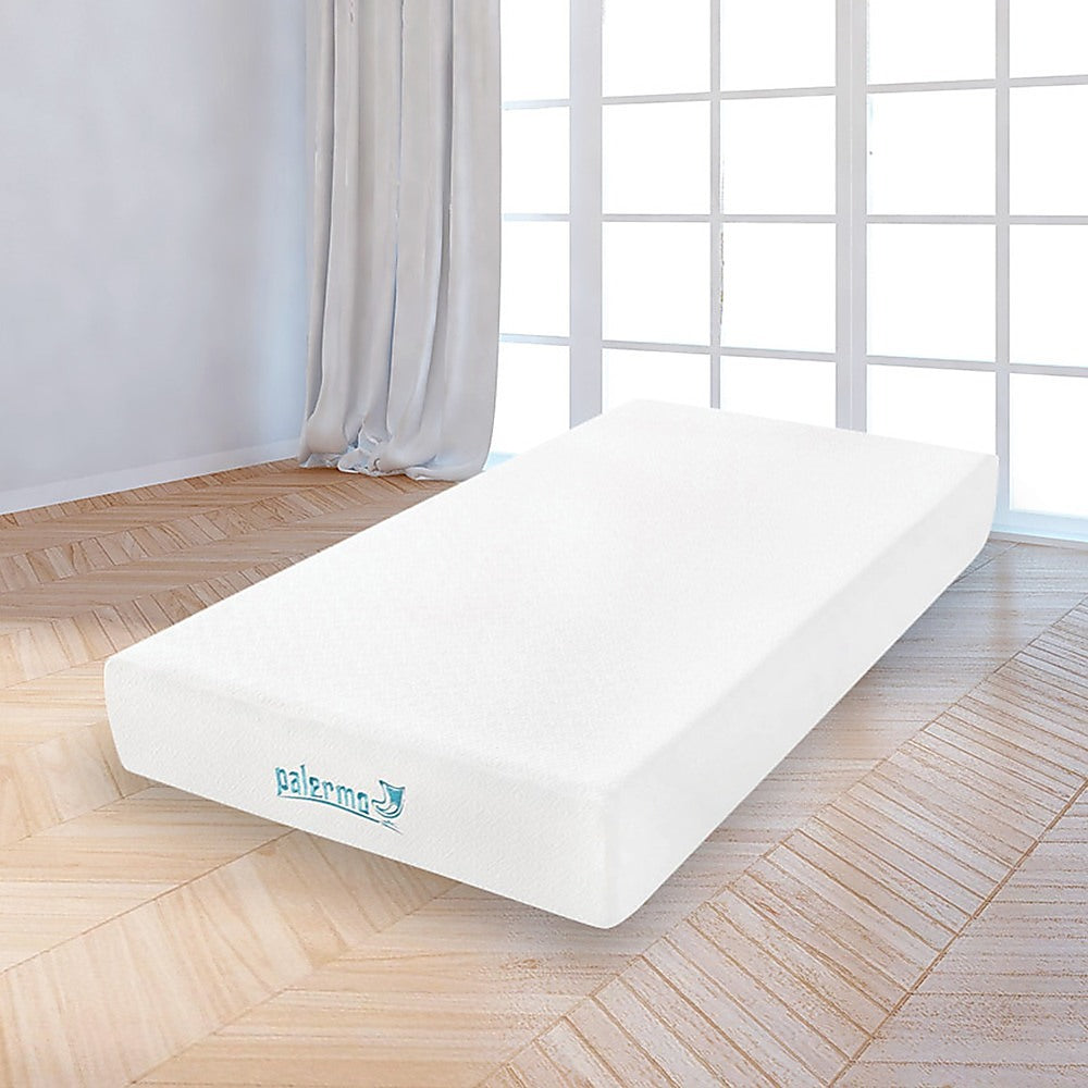 Palermo King Single 25cm Gel Memory Foam Mattress - Dual-Layered - CertiPUR-US Certified