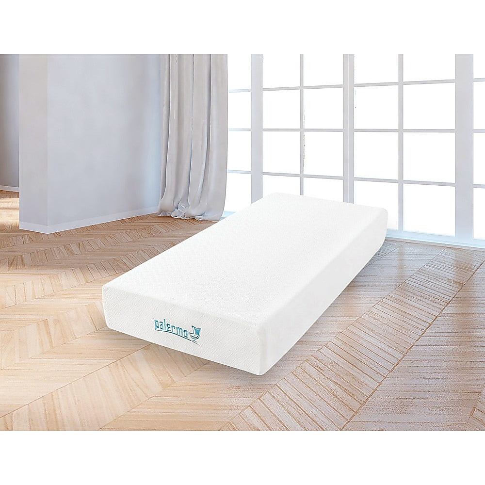 Palermo Single 25cm Gel Memory Foam Mattress - Dual-Layered - CertiPUR-US Certified