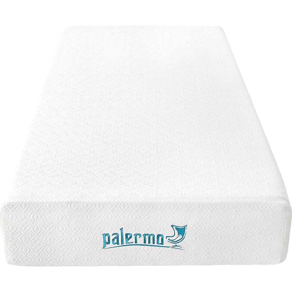 Palermo Single 25cm Gel Memory Foam Mattress - Dual-Layered - CertiPUR-US Certified