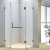 900 x 900mm Frameless 10mm Glass Shower Screen By Della Francesca