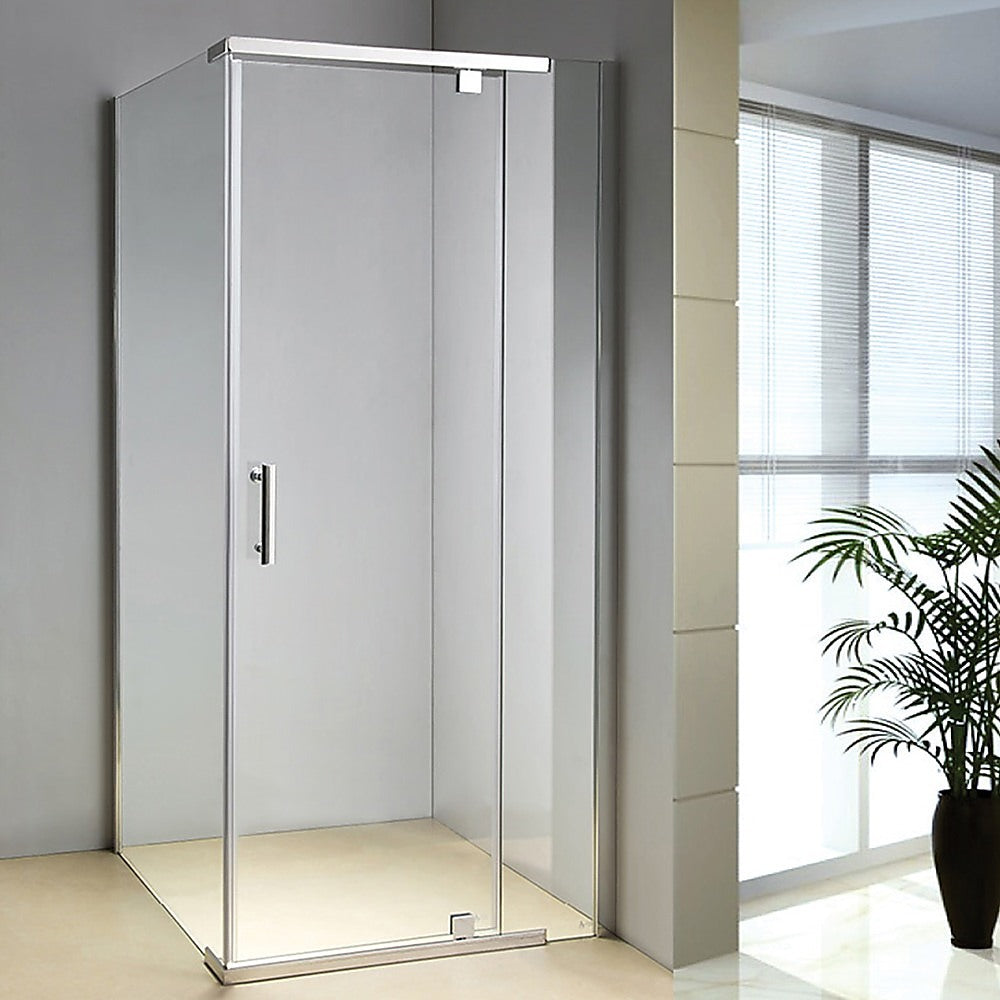 Shower Screen 900x800x1900mm Framed Safety Glass Pivot Door By Della Francesca