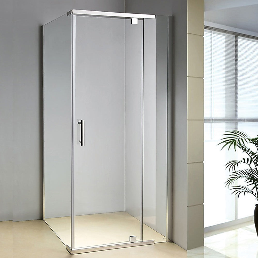 Shower Screen 1000x800x1900mm Framed Safety Glass Pivot Door By Della Francesca