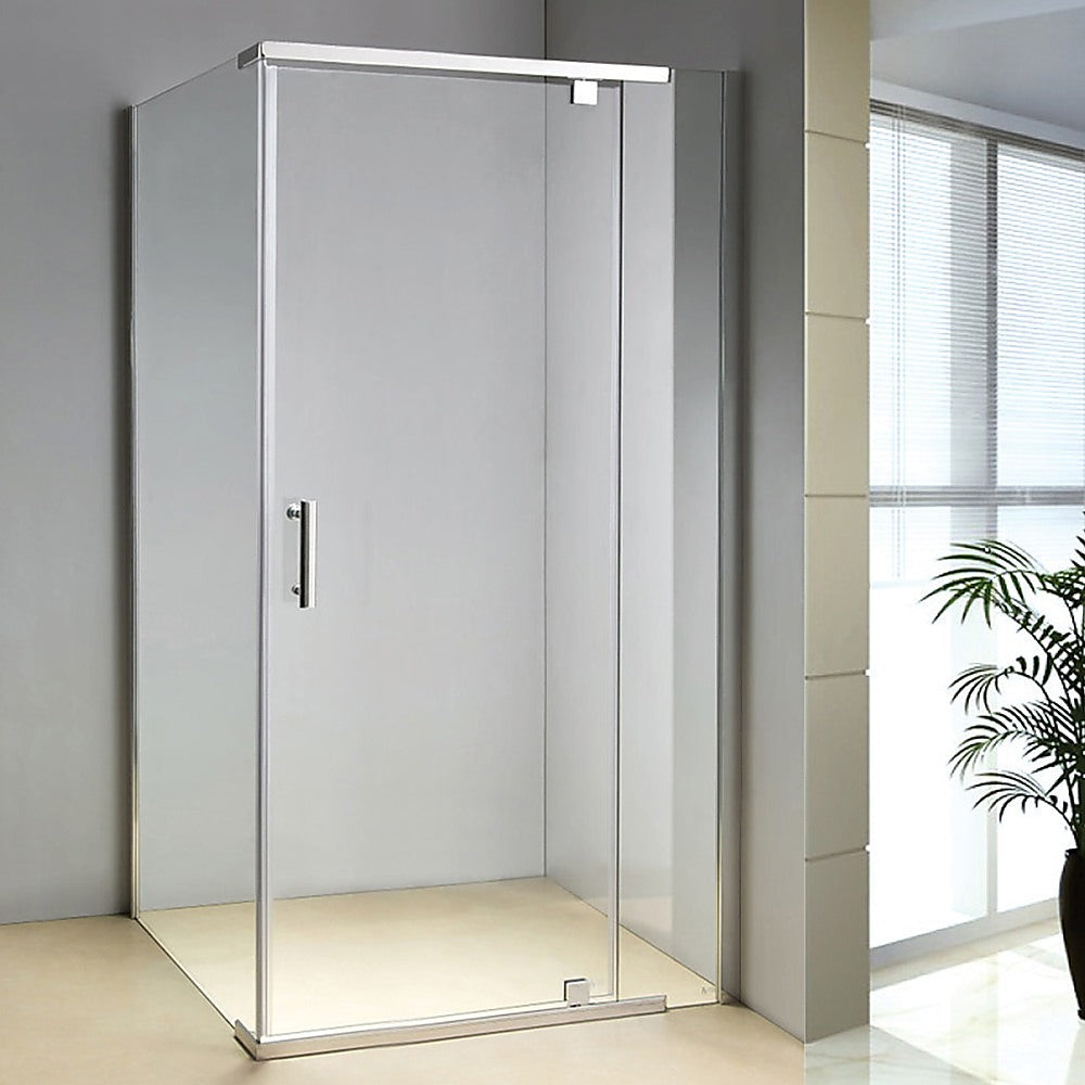 Shower Screen 1200x700x1900mm Framed Safety Glass Pivot Door By Della Francesca