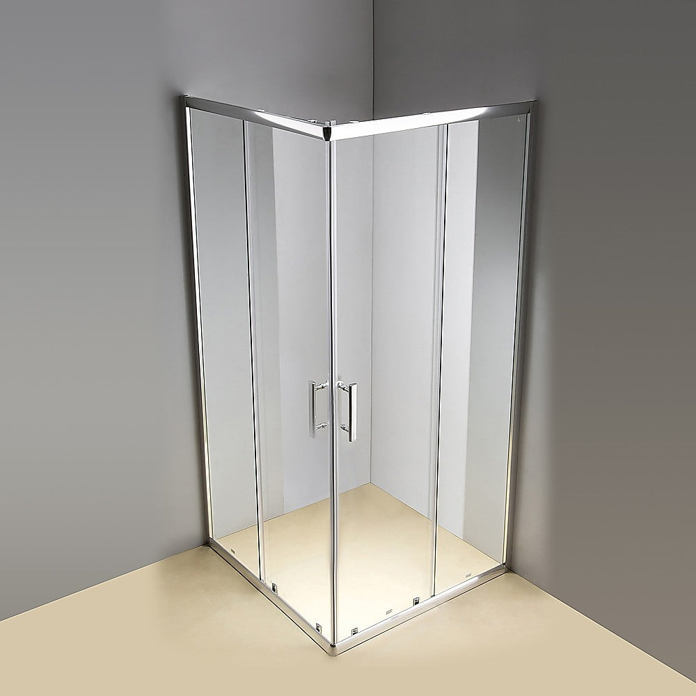 800 x 1000mm Sliding Door Nano Safety Glass Shower Screen By Della Francesca