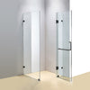 1100 x 800mm Frameless 10mm Glass Shower Screen By Della Francesca