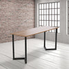 V Shaped Table Bench Desk Legs Retro Industrial Design Fully Welded - Black