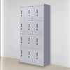 12-Door Locker for Office Gym Shed School Home Storage - Padlock-operated