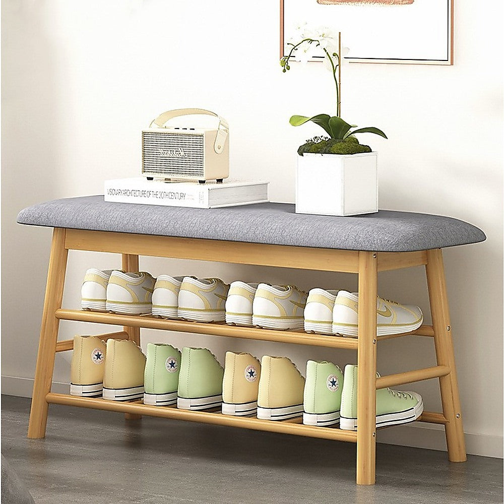 Shoe Stool Storage Rack Cabinet Multifunctional Space Saving