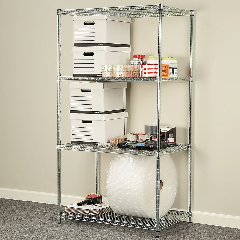 Modular Wire Storage Shelf 1200 x 600 x 1800mm Steel Shelving