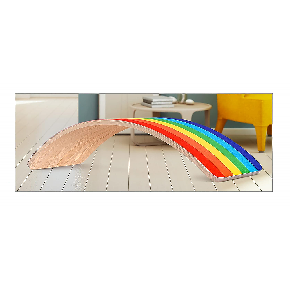 Wooden Wobble Balance Board for Kids Toddlers Adults