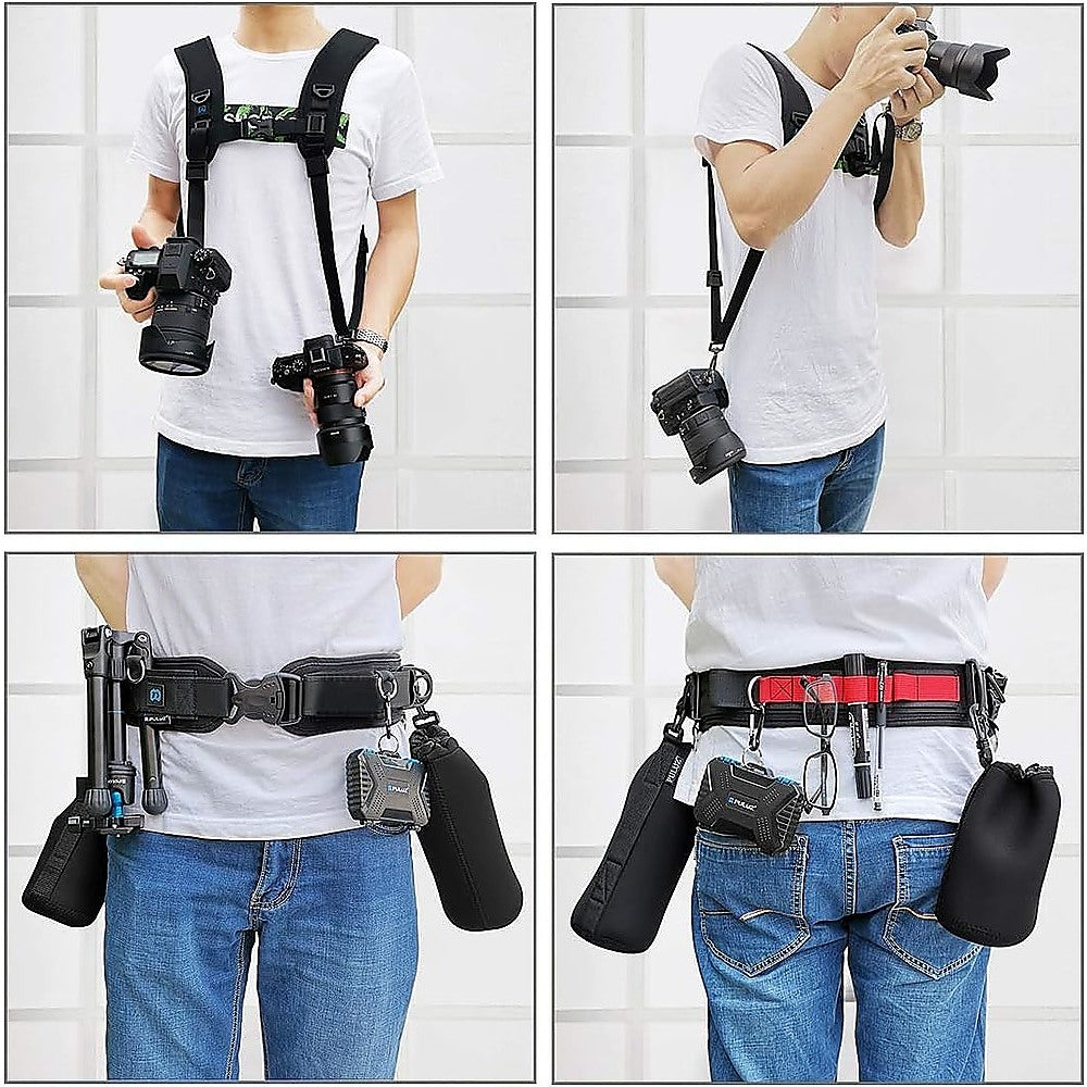 Electronics Accessories Bundle Waistband Shoulders Strap Kit SLR/DSLR Cameras