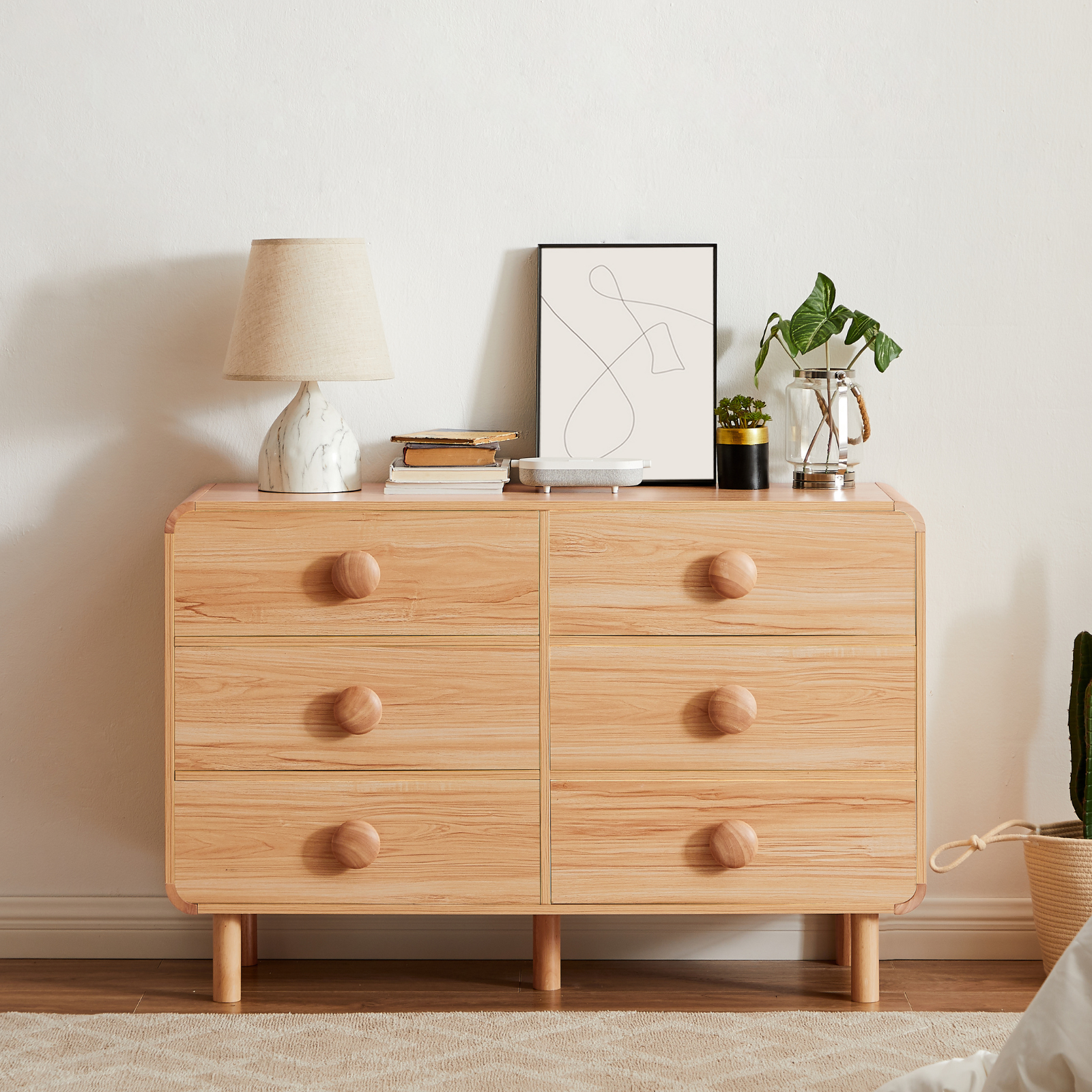 Spencer 6 Chest of Drawers in Natural