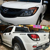 mazda bt50 headlight tail light trim set my 2012 2020 matte black