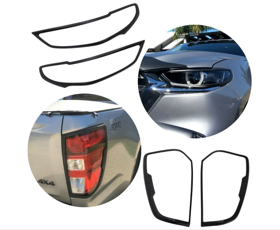 mazda bt50 2015 2019 headlight tail light trim set