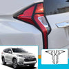 mitsubishi pajero sport rear tail light trims black my 2015 2019