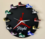 sneaker clock with mini sneakers 3d wall hanging