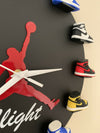 sneaker clock with mini sneakers 3d wall hanging