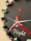 sneaker clock with mini sneakers 3d wall hanging